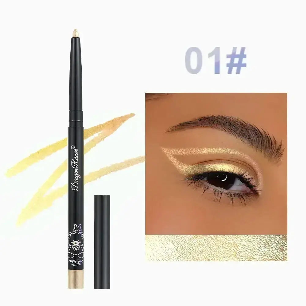 Glitter Aurora Eyeliner Pen Multi Chrome Metallic Lasting Eyeshadow Pigment Green Purple