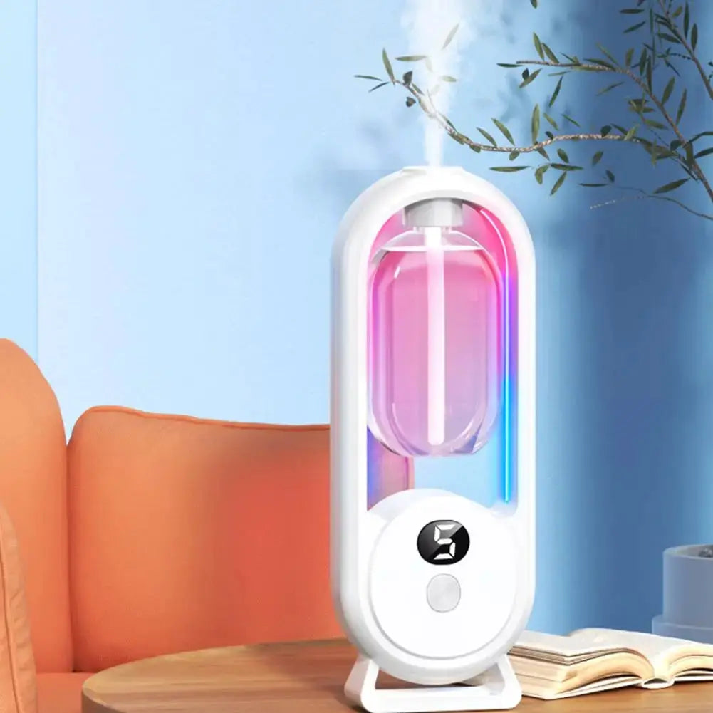 Automatic Fragrance Diffuser USB Powered Essential Oil Diffuser With Spraying And Light For Living Room And Bedroom