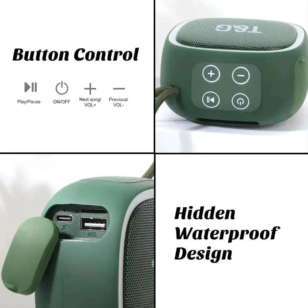 TG659 Portable Bluetooth Speaker Wireless FM Radio Mini Compact Sound Box For Outdoors And Home Use