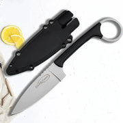 3P Portable Fruit Knife With Sleeve One Piece Stainless Steel Sharp Paring Knife For Fruit And Melon Cutting