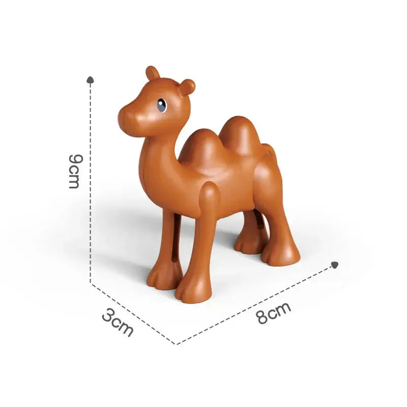 Big Building Blocks Zoo Animals Set Compatible Large Bricks For Kids Fun Assembly Toys Party Gift