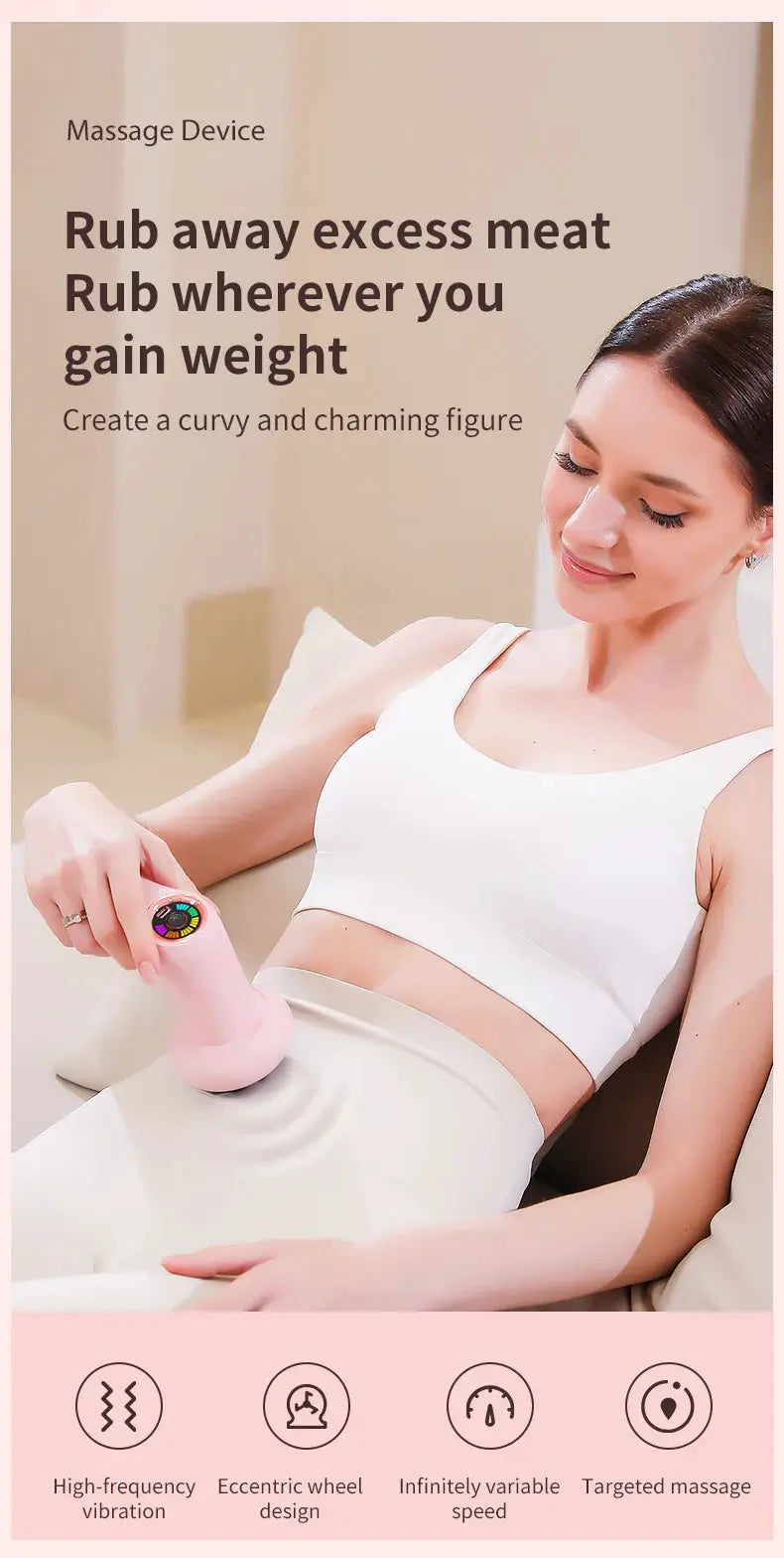 Simples Market 2025 pink cordless handheld electric body massager for cellulite
