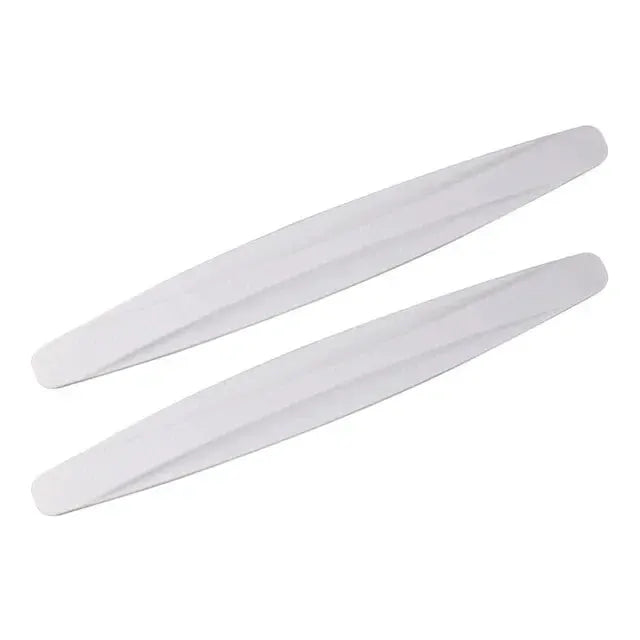 2pcs car bumper protector strips, white corner guards for scratch protection