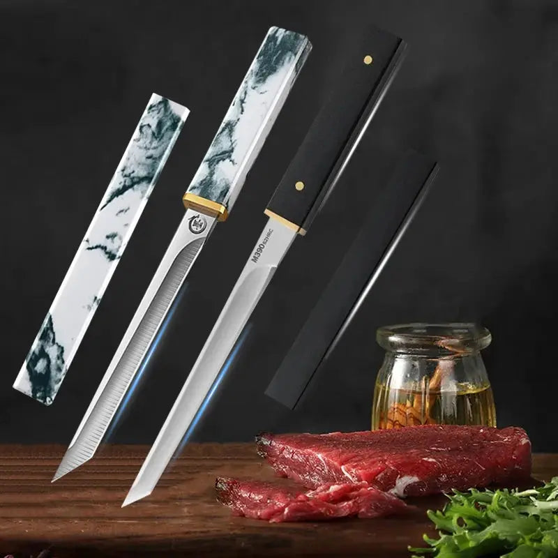 GrillMaster Barbecue Utility Knife Stainless Steel Blade Plastic Handle For Slicing Fish Meat