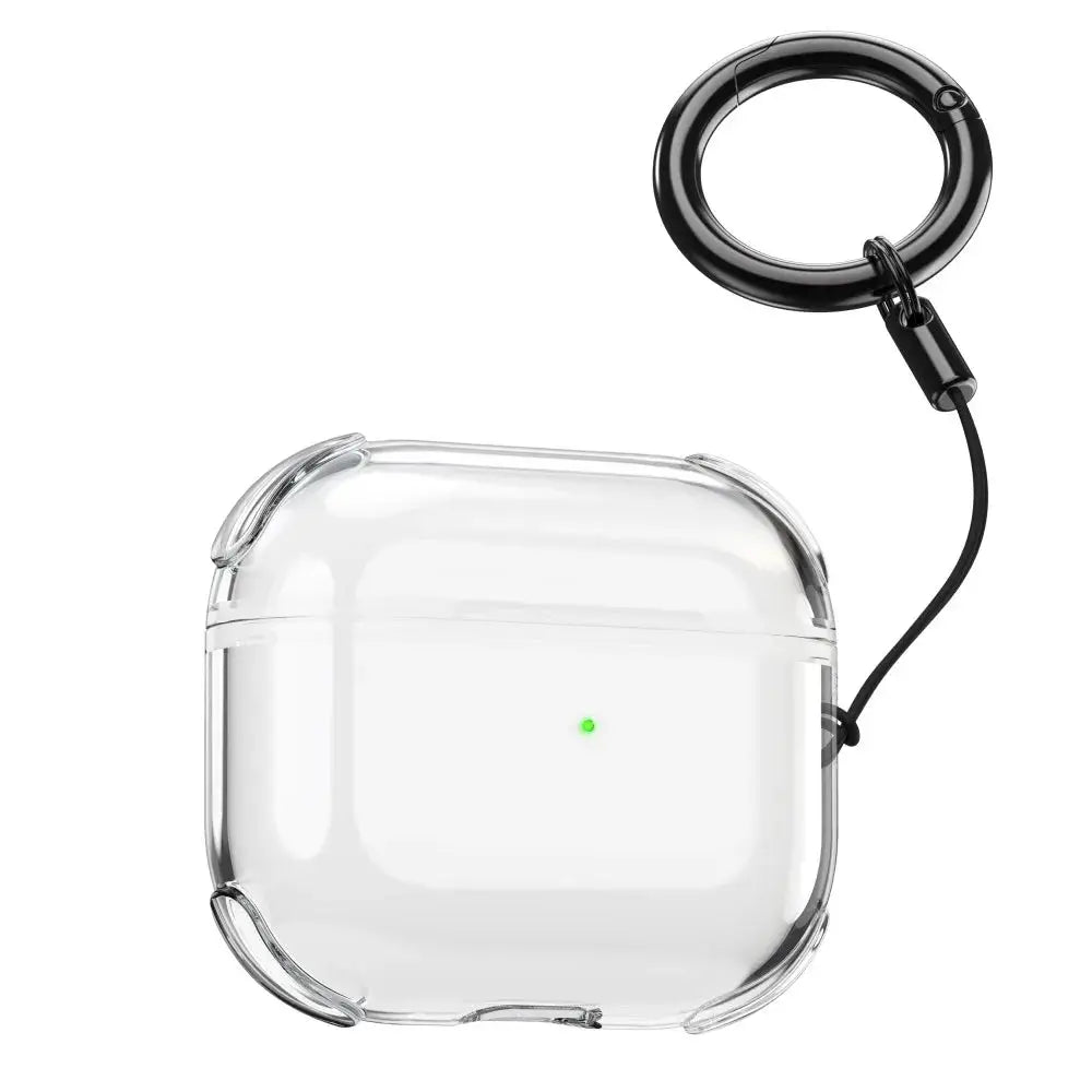 Transparent TPU Case For AirPods Pro 1st And 2nd Gen 3rd Gen And 4th Gen With Lanyard Shockproof Crystal Clear Cover