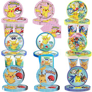 Pokemon Pikachu Birthday Party Decor Set Disposable Tableware Tablecloth Cups Plates Napkins Balloons Baby Shower Kids