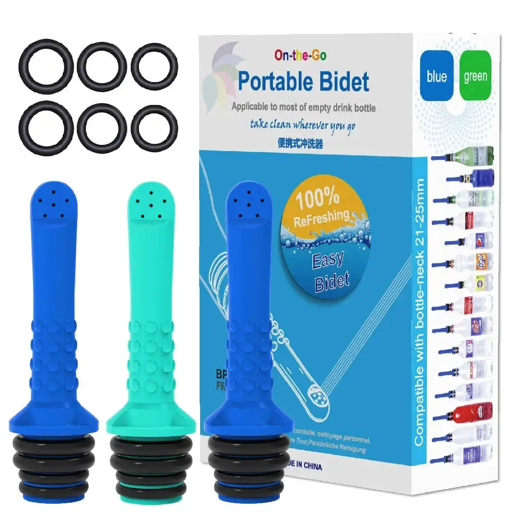 Simples Market 2–3pcs portable bidet set for toilet or travel in blue and teal