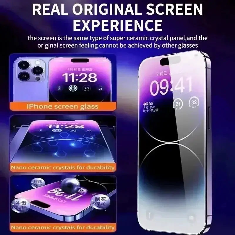 ShieldPlus PrivacyGuard Screen Protector For iPhone 11 To 17 Pro Max Mini XS X Dust Free Installation Anti Spy Glass