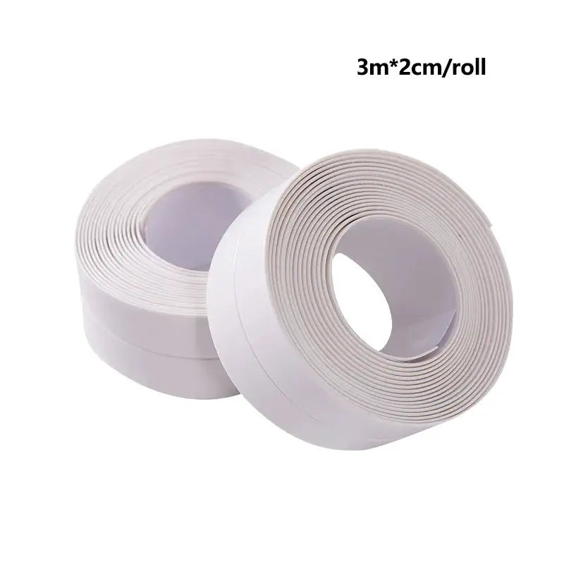 Bathroom Waterproof Sealing Tape PVC Adhesive Sealing Strips Wall Stickers Sink Edge Tape Kitchen Bathroom Accessories