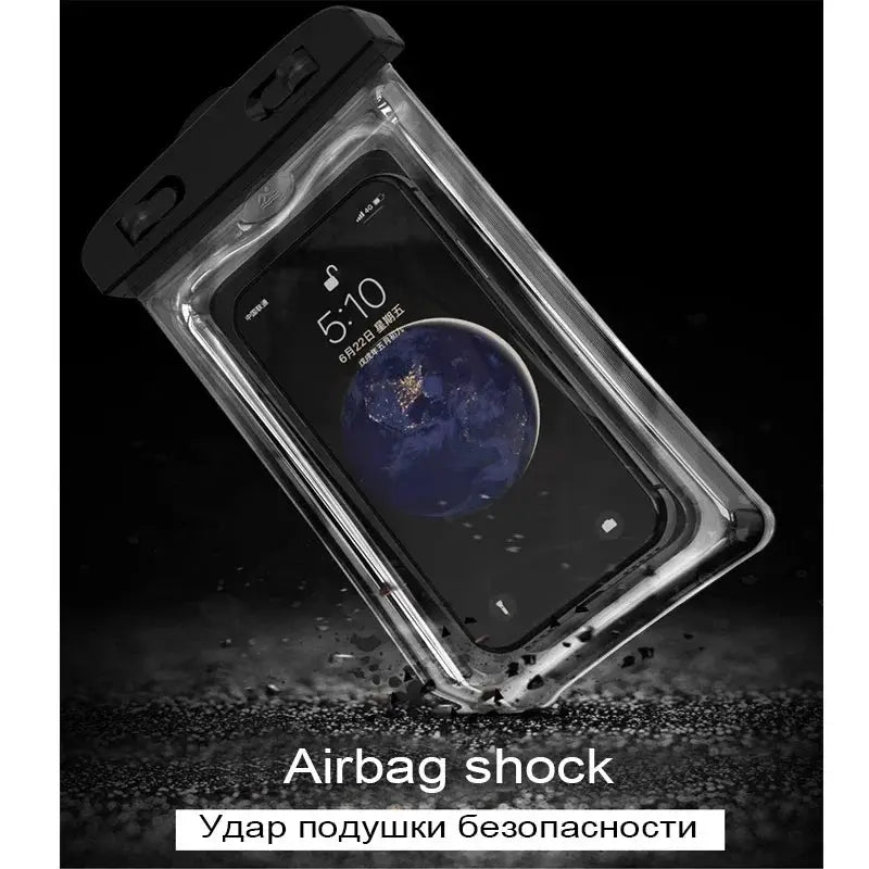 Floating Airbag Waterproof Swim Bag Phone Case For iPhone 11 12 13 14 Pro Max Samsung S23 Xiaomi 13 Huawei P30 Lite