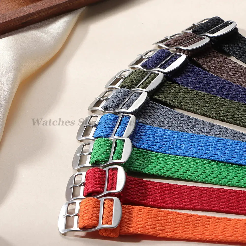 14mm 16mm 18mm 20mm 22mm Nylon Woven Canvas Watch Band for Perlon for Omega Strap Watchband Men Women Sport Bracelet 2035