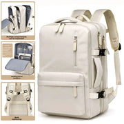GlobeCarry Airplane Cabin Backpack 40x30x20 Durable Oxford Fabric Padded Laptop Compartment Meets Airline Cabin Size