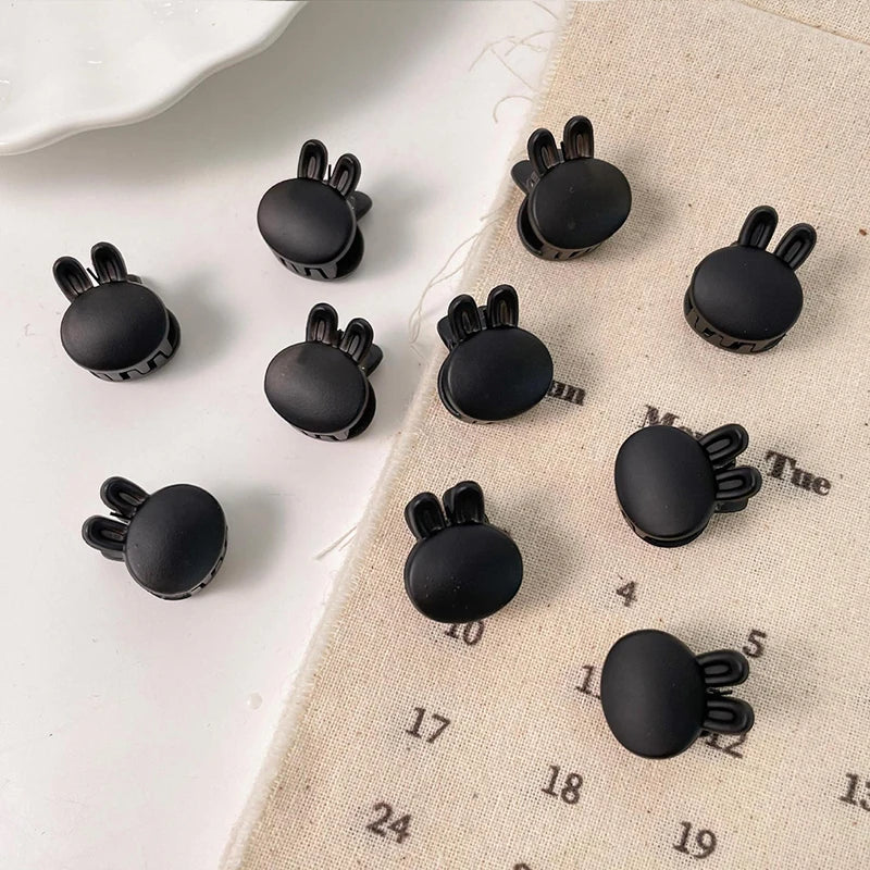 NovaHair Small Hair Claw Clips 1.5cm Assorted Black Brown Transparent Mini Claws For Kids And Women Secure Hold