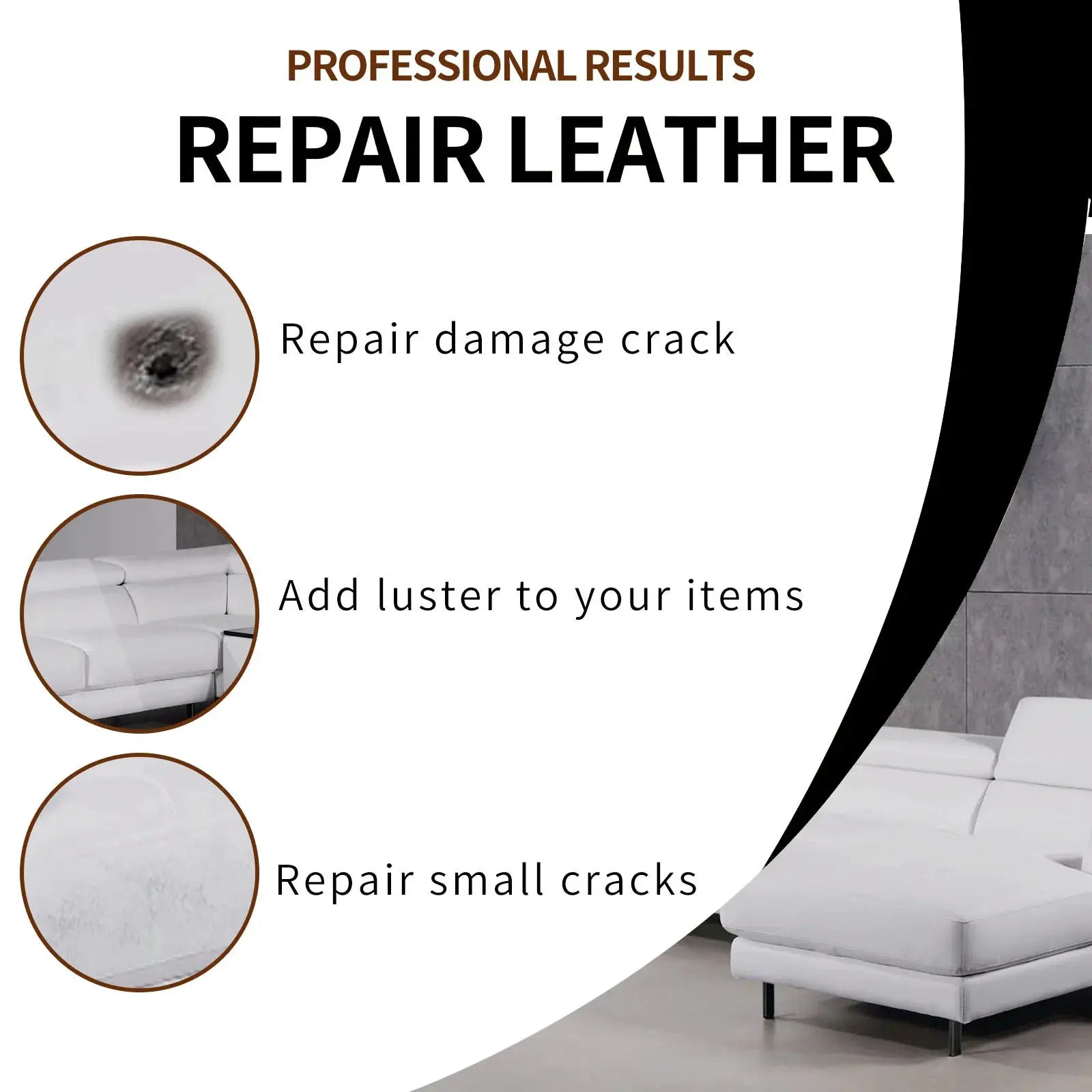 20ml car leather repair paste Simples Market for car seats and sofas; repairs scratches and cracks.
