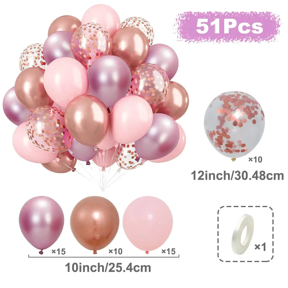 Metallic Pearl Latex Balloons Confetti Gold Set 31 36 37 51 101 Pcs For Birthday Weddings Baby Shower Decor