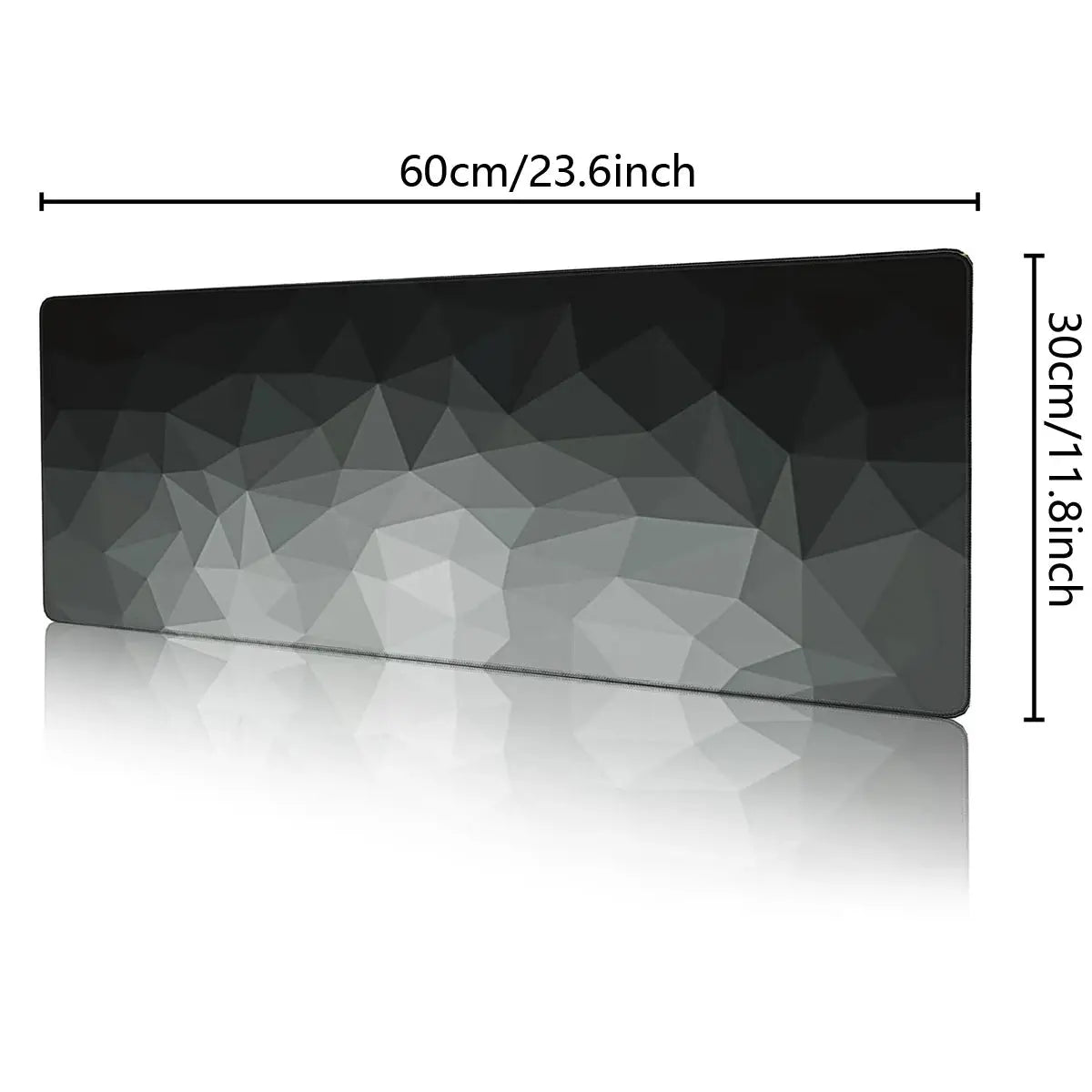 Large Gaming Mouse Pad Extended And Thickened With Stitched Edges And Non Slip Rubber Base For Desk Setup