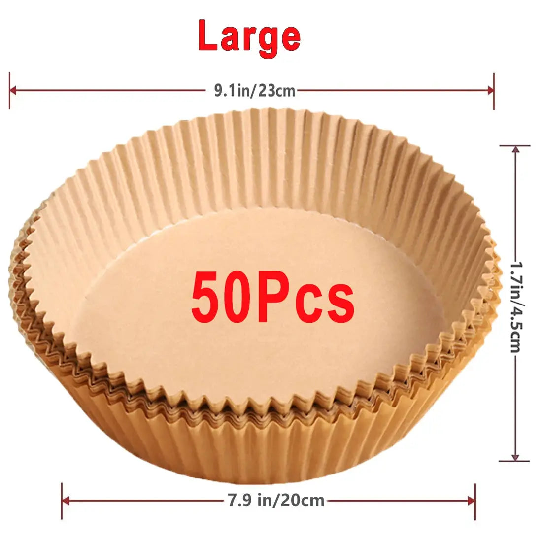 50 100 Pcs Air Fryer Disposable Paper Nonstick Round Baking Papers Air Fryer Paper Liners Kitchen Accessories
