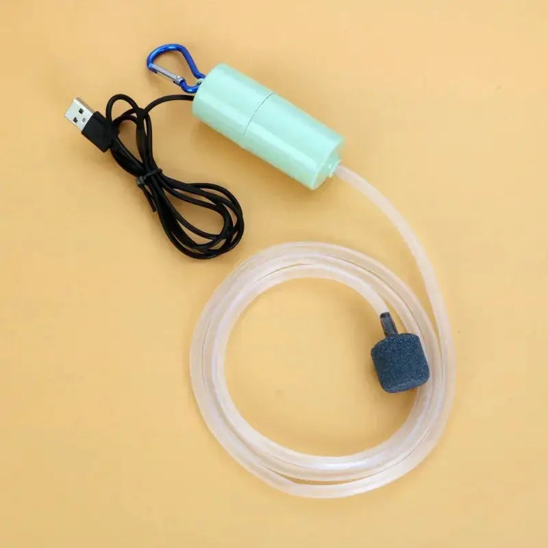 USB Powered Silent Aquarium Air Pump Portable Mini Oxygenator For Fish Tanks Aerator 5V 1W