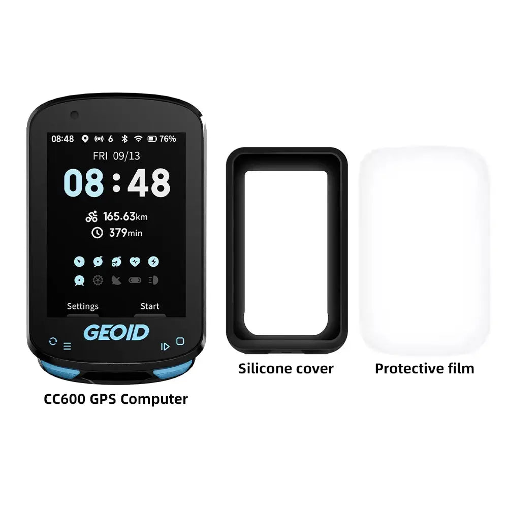 GEOID CC600 Color Screen GPS Bike Computer With Smart Navigation Wireless Speedometer ANT Plus 11 Languages Odometer