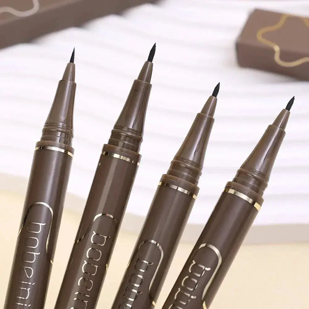 Silkworm Liquid Eyeliner Waterproof Quick Drying Ultra Fine Matte Black Brown Long Lasting For Precise Lines