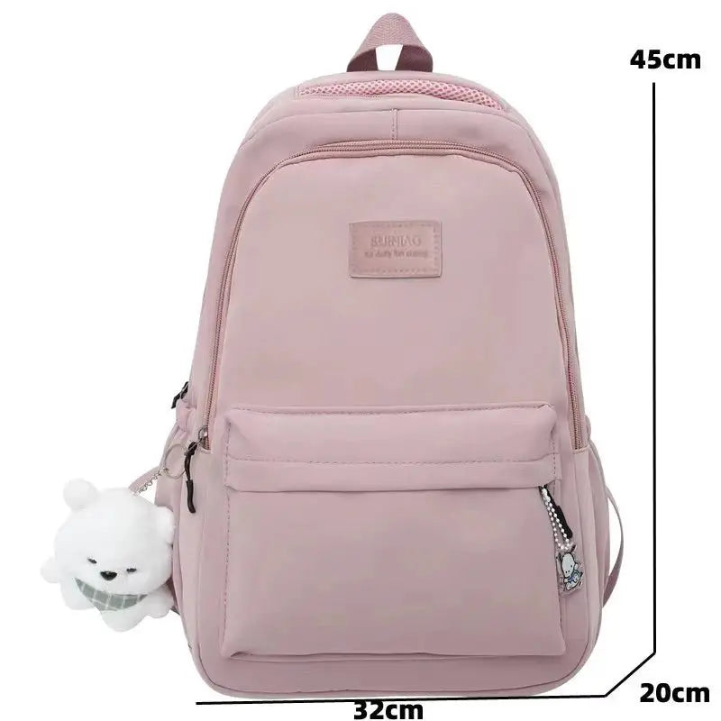 Aophlola Trendy High - Capacity Waterproof College Backpack - Simples Market