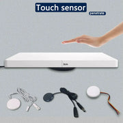 Touch dimming switch for cabinets by Simples Market; white panel with hidden sensor and hand-wave activation, 5-24V DC