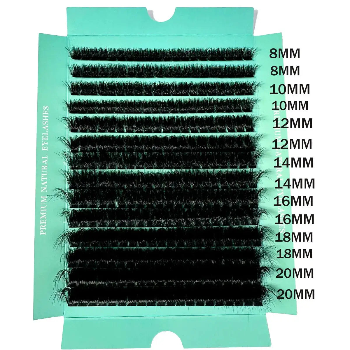 160D 8-20mm 5D Fluffy Individual DIY Eyelash Clusters D Curl 280pcs Natural Segmented Lash Extensions Tools