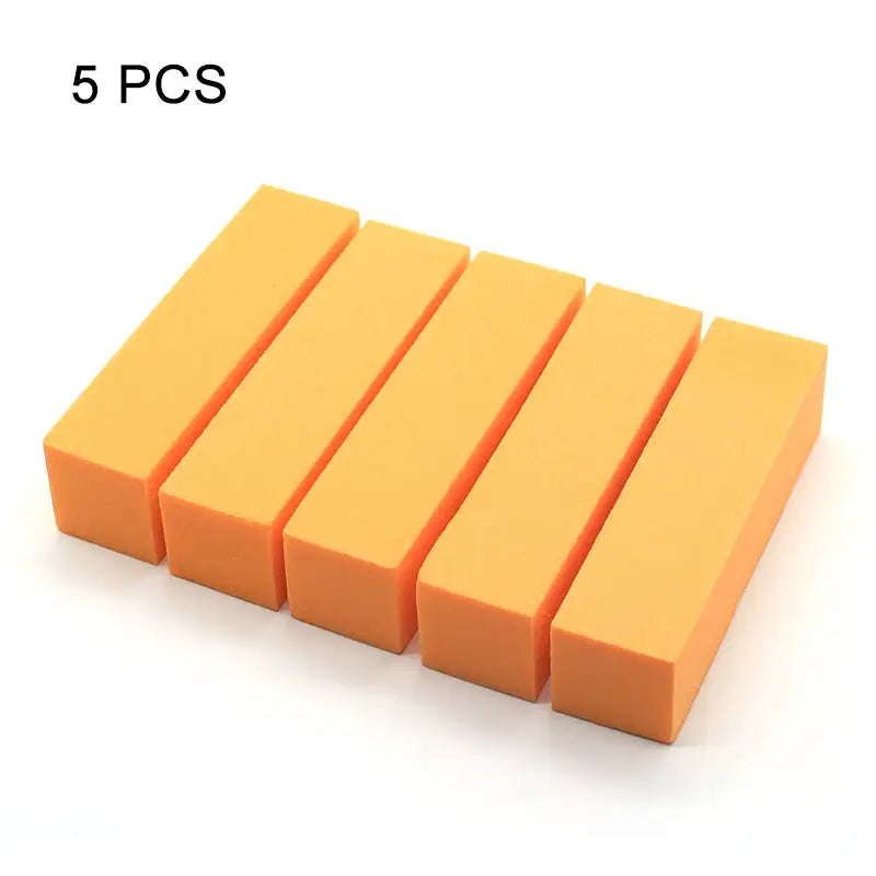 ElegantNail Pink Four Sided Cushioned Nail Buffer For Shaping Smoothing And Polishing Natural And Acrylic Nails