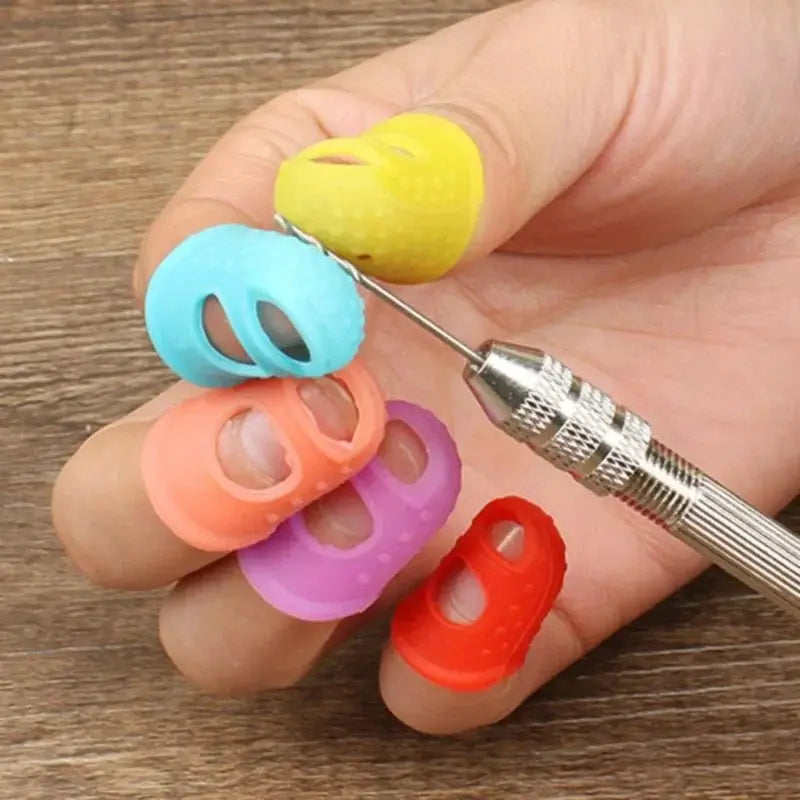 Breathable Silicone Finger Thimble For Sewing Quilting Needlework Protective Finger Cover Caps