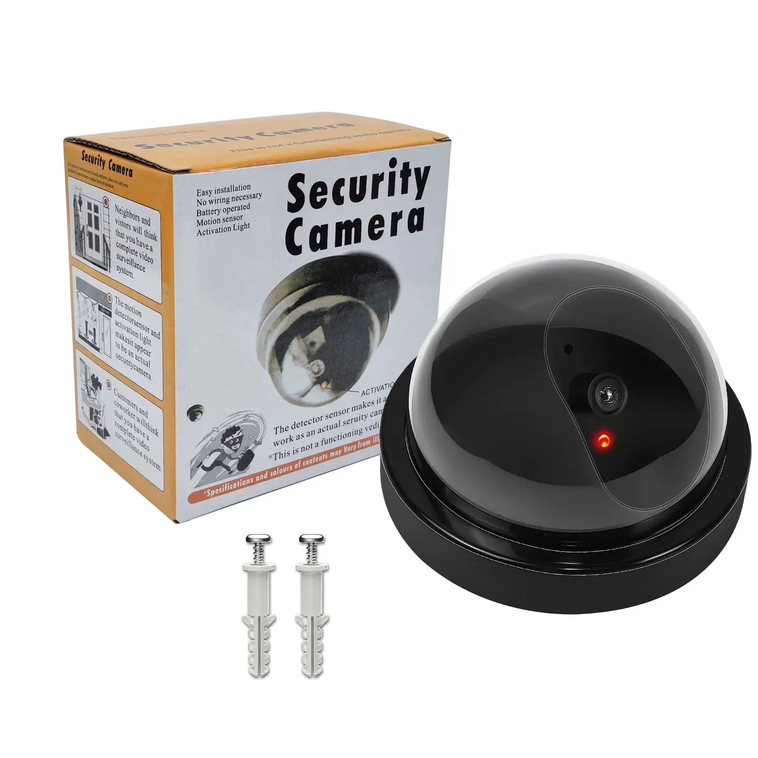 Outdoor Fake Camera Simulation For Home Security Realistic Dummy Surveillance Monitor Deterrent