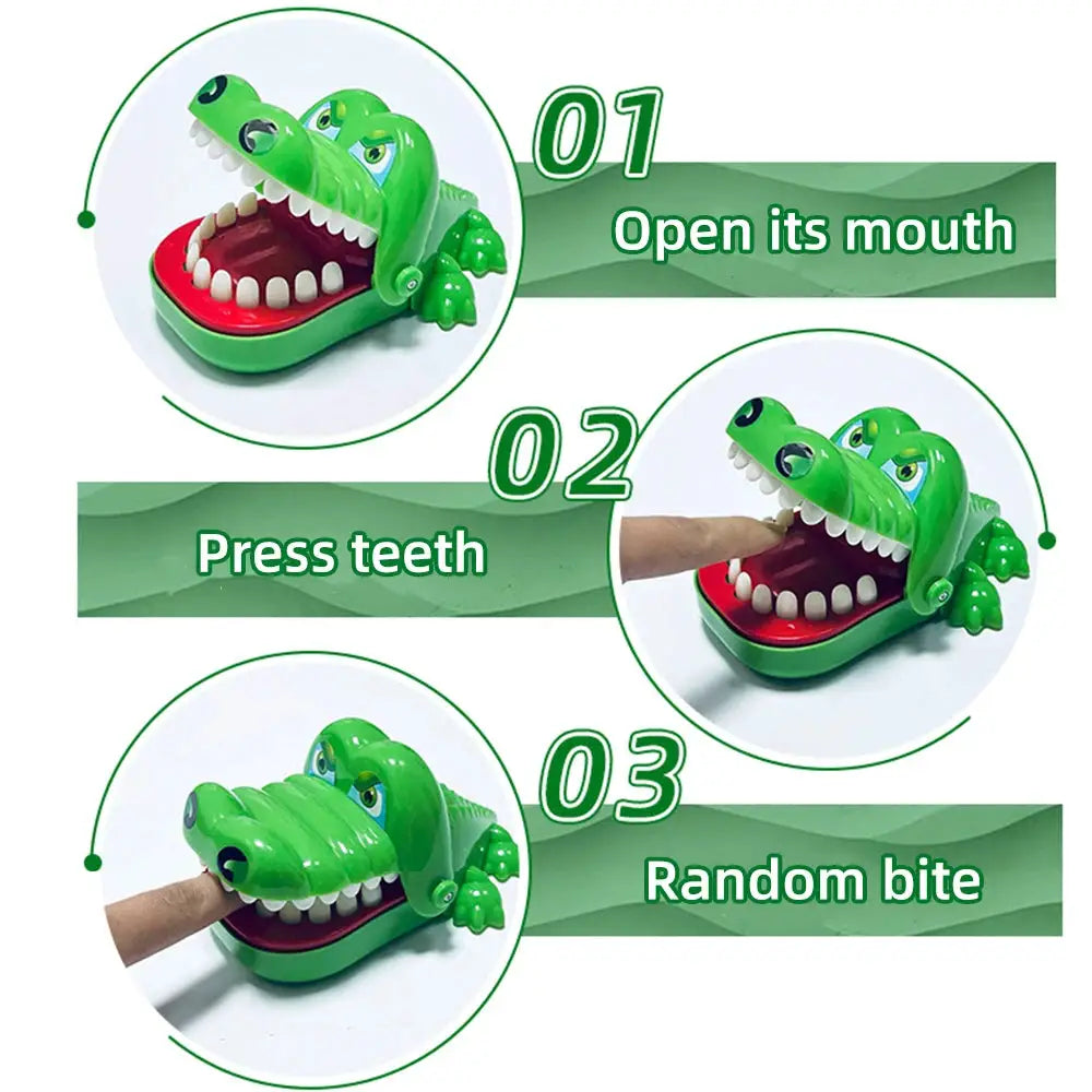 Crocodile Teeth Bites Fingers Reaction Game Toy For Kids And Adults Fun Decompression Trick Gift