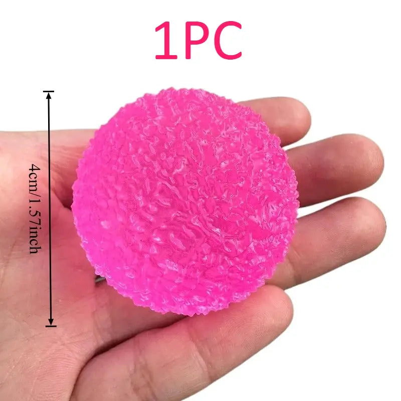Ice Ball Maltose Squishy Toy Blue Mochi Sensory Fidget Toy Transparent Slow Rebound Decompression Toy Anti Stress