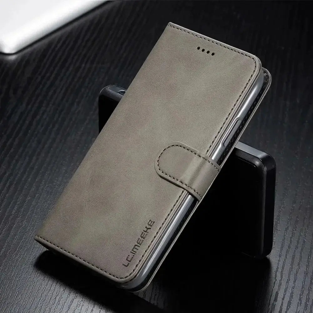 LuxWallet Leather Wallet Case For IPhone All Models With Card Slot Flip Cover And TPU Inner Protection