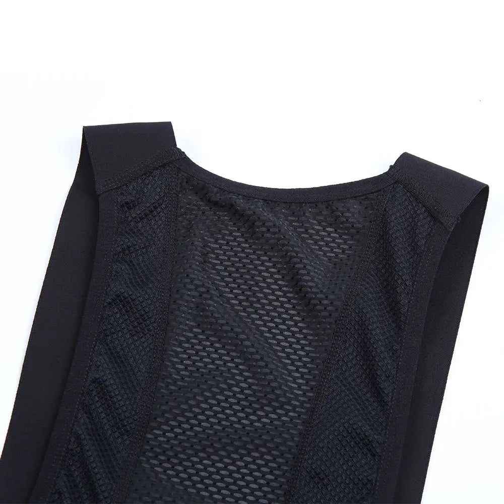 Cycling jersey top with black mesh back panel for MTB riding
