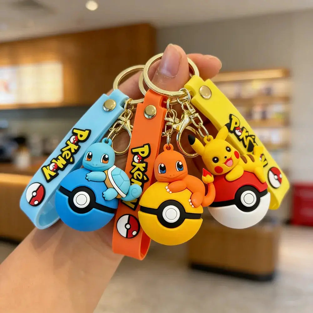 Poké Ball Pikachu Keychain Cute Pokémon Accessory For Men And Women Ideal Gift For Fans