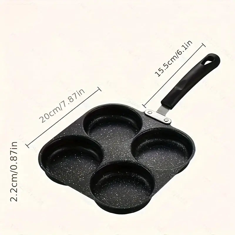 IronNest Cast Iron Nonstick Omelette Pan For Multi Burner Cooker On Gas And Electric Stoves