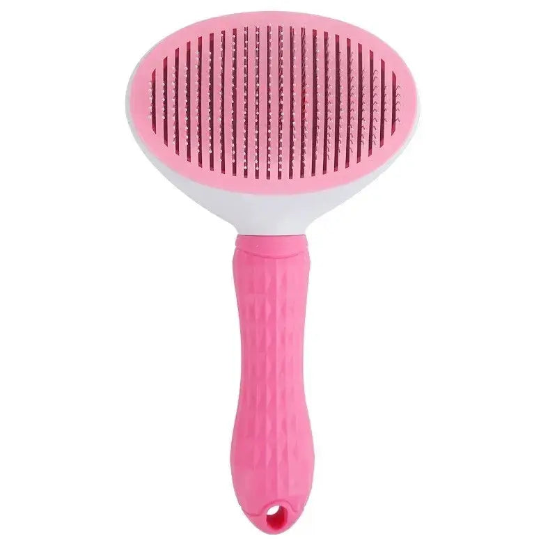 PetCare Pro Self Cleaning Pet Hair Remover Brush For Dogs And Cats Detangles Fur Removes Dander Easy Grooming