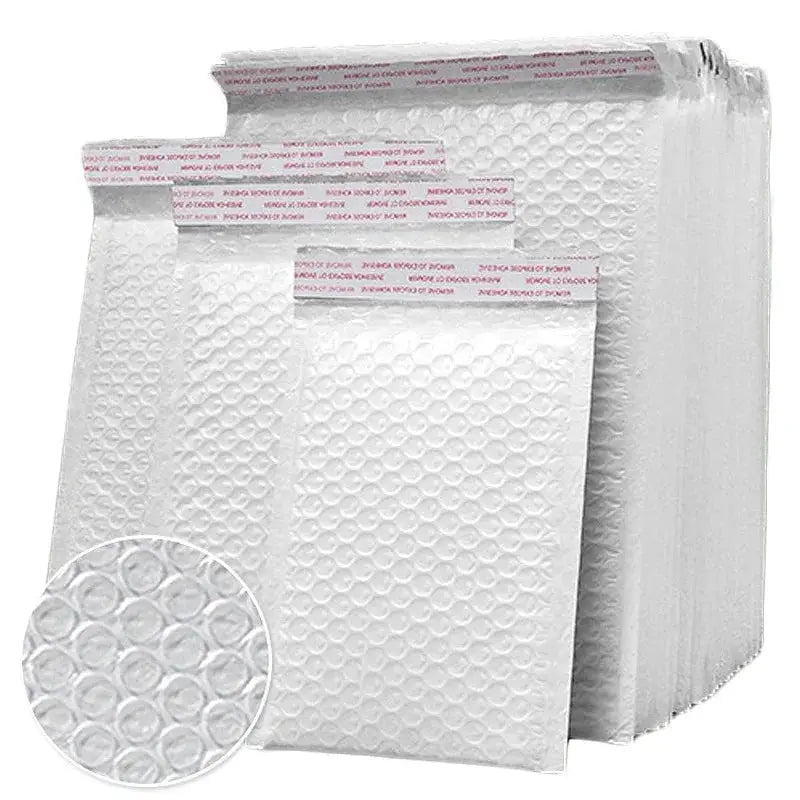 Wholesale White Padded Bubble Mailers Self Seal Envelopes 10 to 100 Pack for Packaging Shipping Gifts