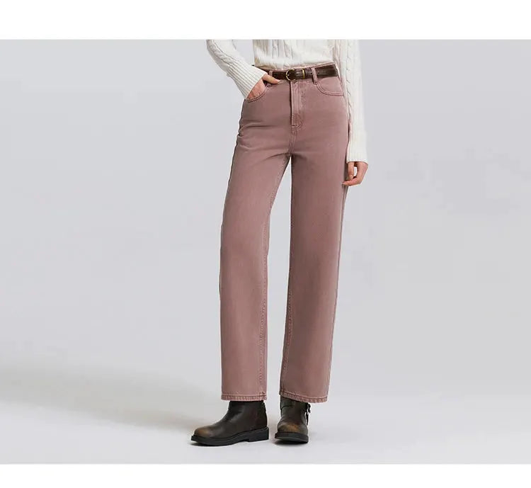 Semir Jeans Women Vintage Wide Leg Trousers Spring 2025 Soft Denim