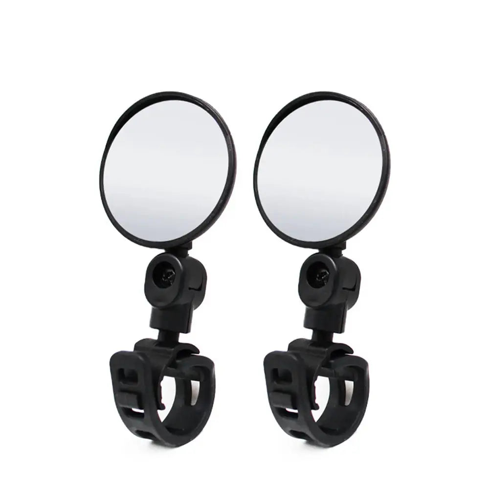 2 Piece Set Bicycle Rearview Mirrors 360 Degree Adjustable Rotatable Universal Handlebar Mount for MTB and Road Bikes