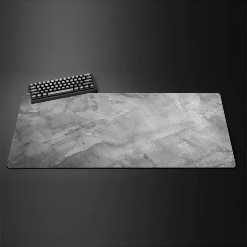 Dapesuom XXL Extended Gray Mouse Pad For Gaming And Work Non Slip Rubber Base Ultra Smooth Surface Desk Mat