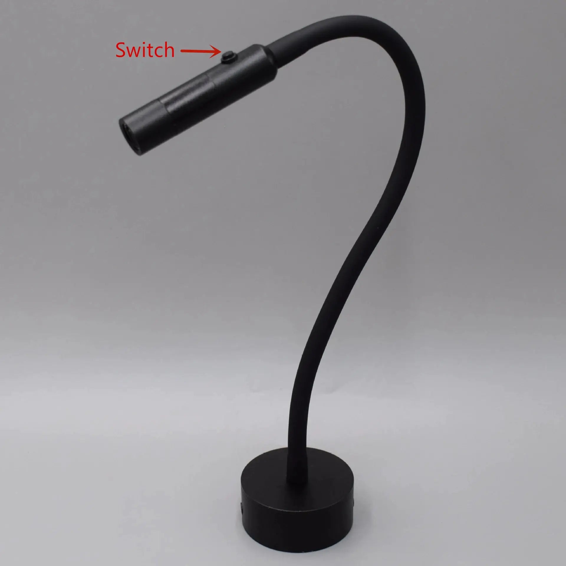Simples Market LED flexible gooseneck lamp with switch, black