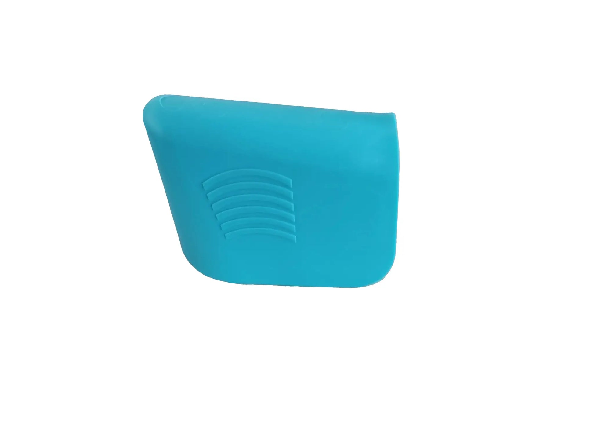 Rubber caulking finisher tool with blue ergonomic non-slip grip