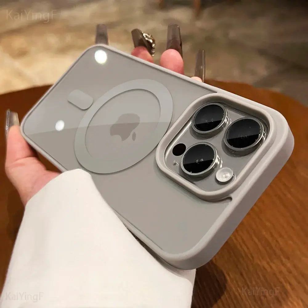 MagSafe Transparent Case For iPhone 11 Through 16 Pro XS XR Max Mini Plus Magnetic Wireless Charging Compatible