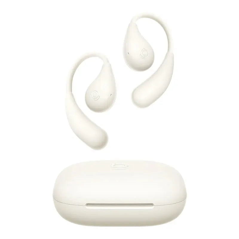 Baseus BF1 Lite open-ear wireless earphones with charging case, white, 2 earbuds