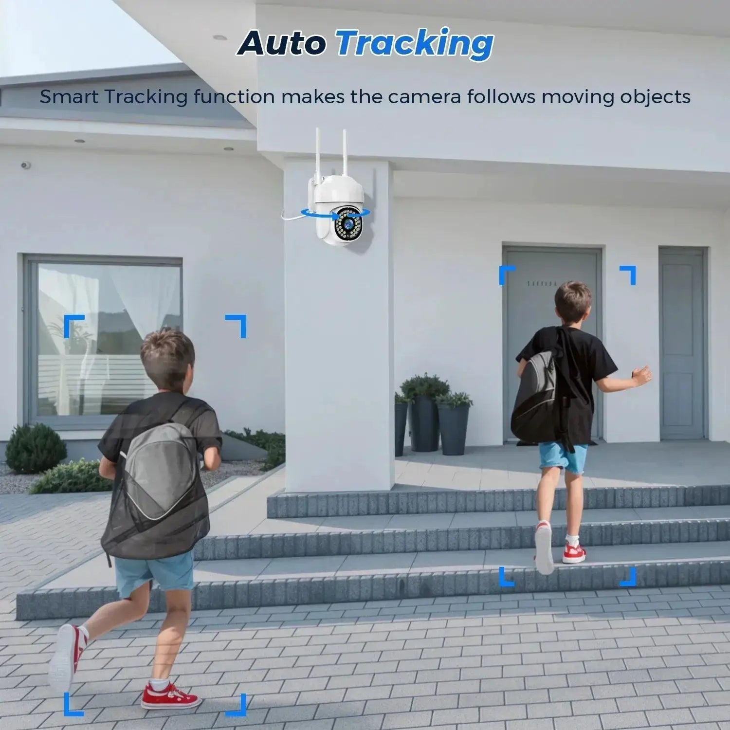 Yoosee HD IP Camera outdoor security with auto-tracking, color night vision and two-way audio