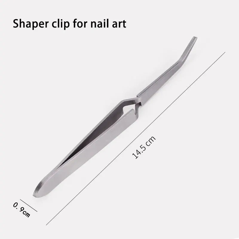 Multifunction Stainless Steel Nail Art Shaping Tweezers Cross Nail Clip Manicure Tools Fashion New Nail Art Tool