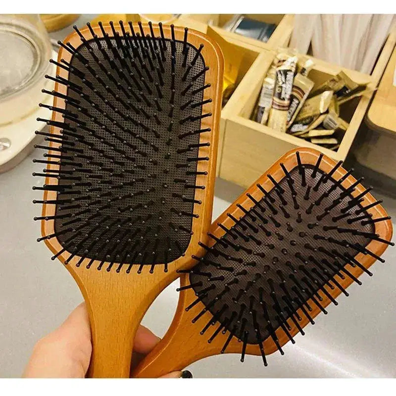 Wooden Airbag Massage Comb For Scalp Care Anti Static Hair Loss Curly Hair Household Large Board Makeup Comb