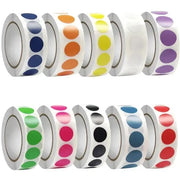 1000 Color Dot Label Stickers Coated Paper Round Sticker Rolls for Color Coding Kawaii Stationery Aesthetic