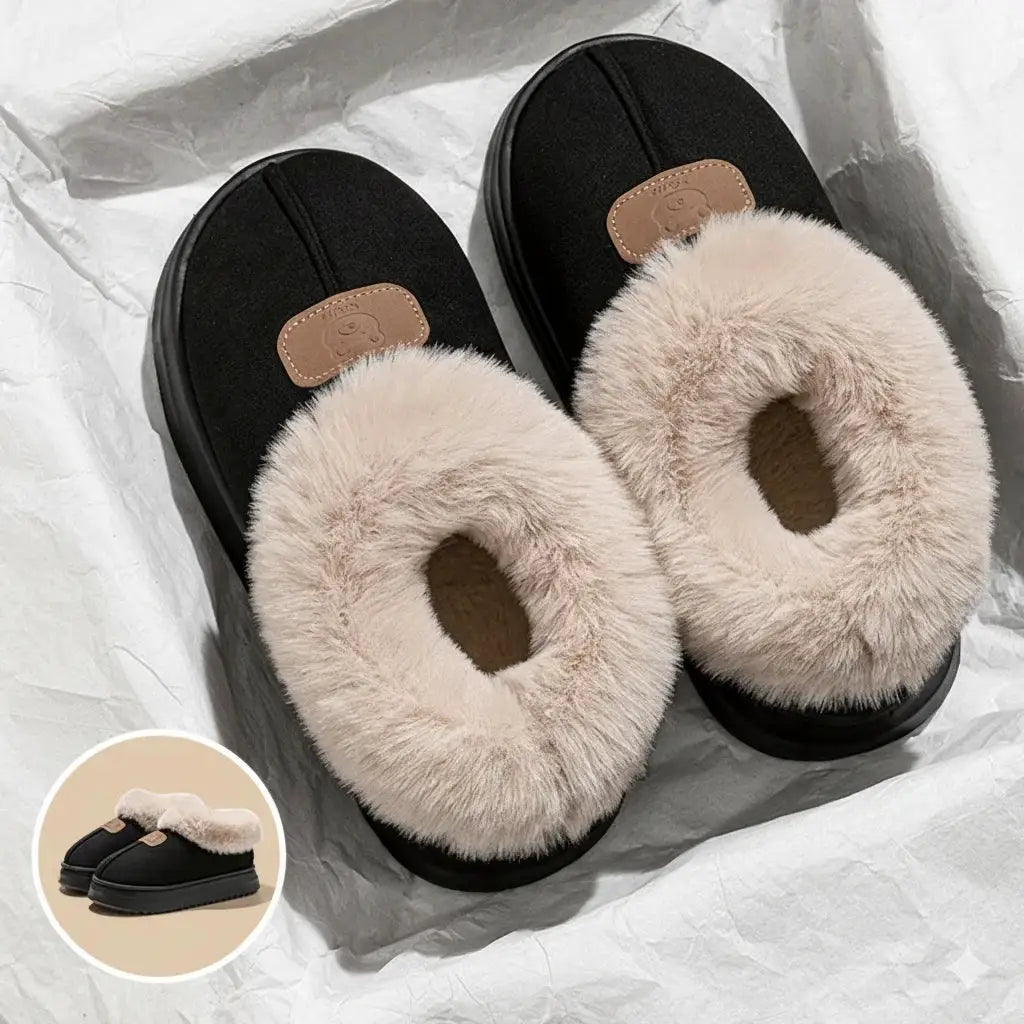 CozyNest Fleece Lined Winter Slippers for Men and Women Ankle Coverage Thick EVA Sole for Indoor Outdoor Warmth